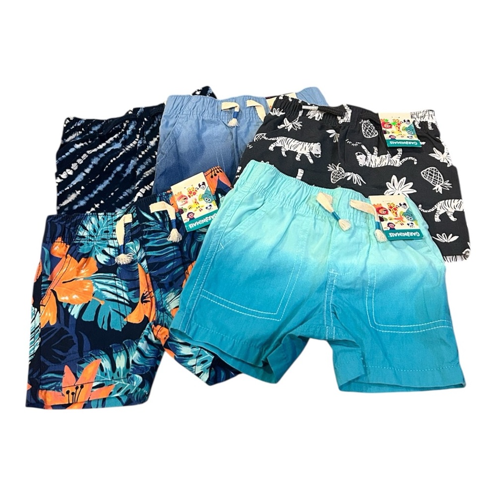 12 Months - Garanimals Kids Shorts 5-piece Bundle
